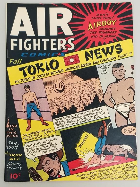 Air Fighters Comics Vol 2 #10 comic book (Fall 1945) Hillman Periodicals- Tokio News- American (1 of 8)