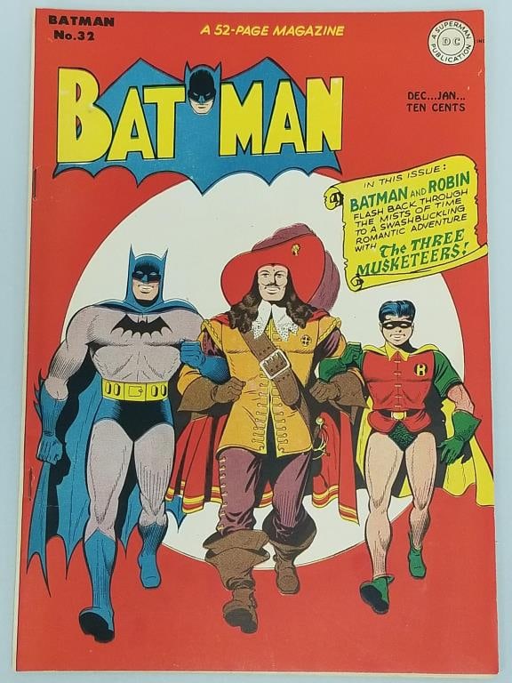 Batman #32 comic book (Dec 1945/Jan 1946) DC- "The Three Musketeers!" (1 of 13)