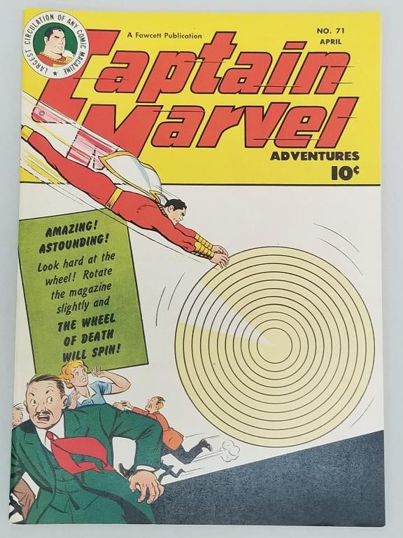 Captain Marvel Adventures Vol 12 #71 comic book (April 1947) Fawcett Publication (1 of 8)