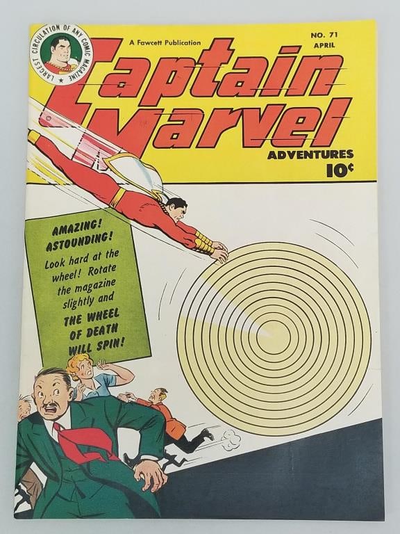 Captain Marvel Adventures Vol 12 #71 comic book (April 1947) Fawcett Publication (1 of 9)
