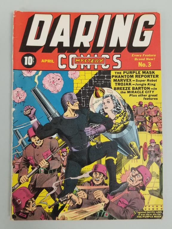 Daring Comics Mystery #3 comic book (Apr 1940) Timely (1 of 12)