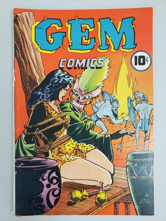 Gem Comics #1 comic book (April 1945) Spotlight (1 of 13)