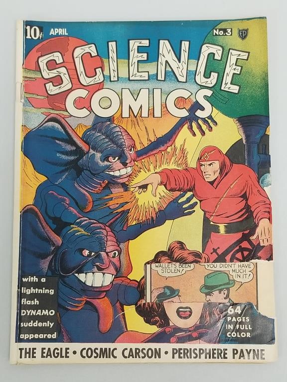 Science Comics #3 comic book (Apr 1939) Fox (1 of 13)