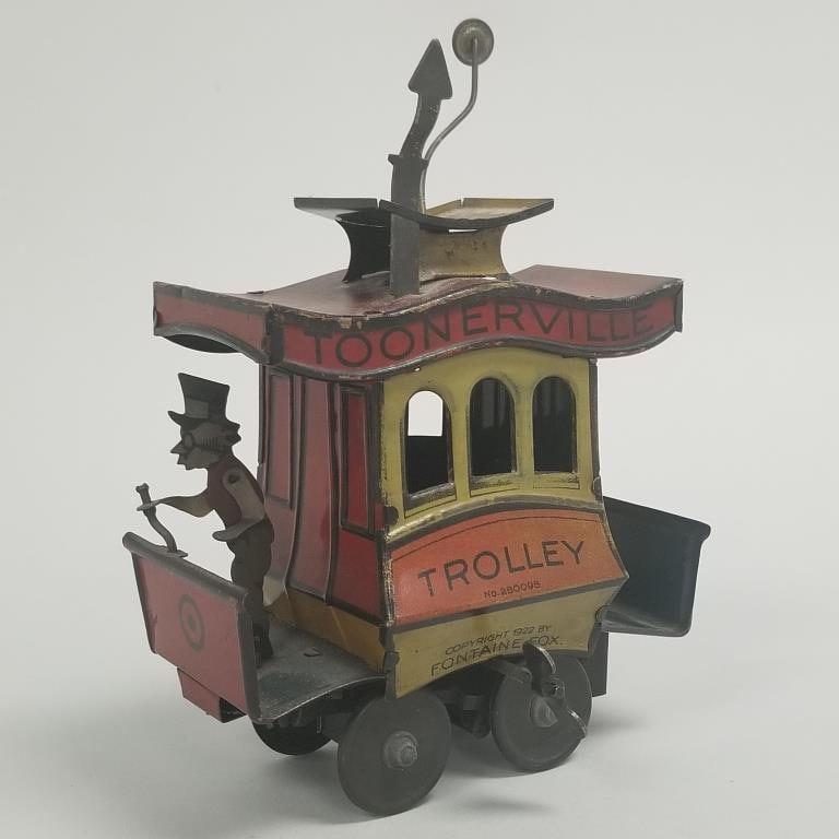 1922 Fontaine Fox Toonerville Trolley- 7 1/2"H 5 1/4"L 3 1/2"W (1 of 14)