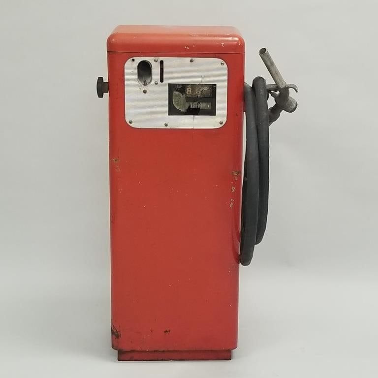Bennett model 58 gas pump complete with hose- (some as seen) 40"H 20"W 10 1/2"D (1 of 11)