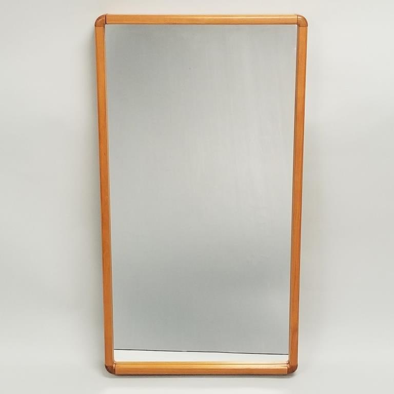 Danish teak mirror- 43 1/4"H 23 1/2"W 3"D (1 of 8)