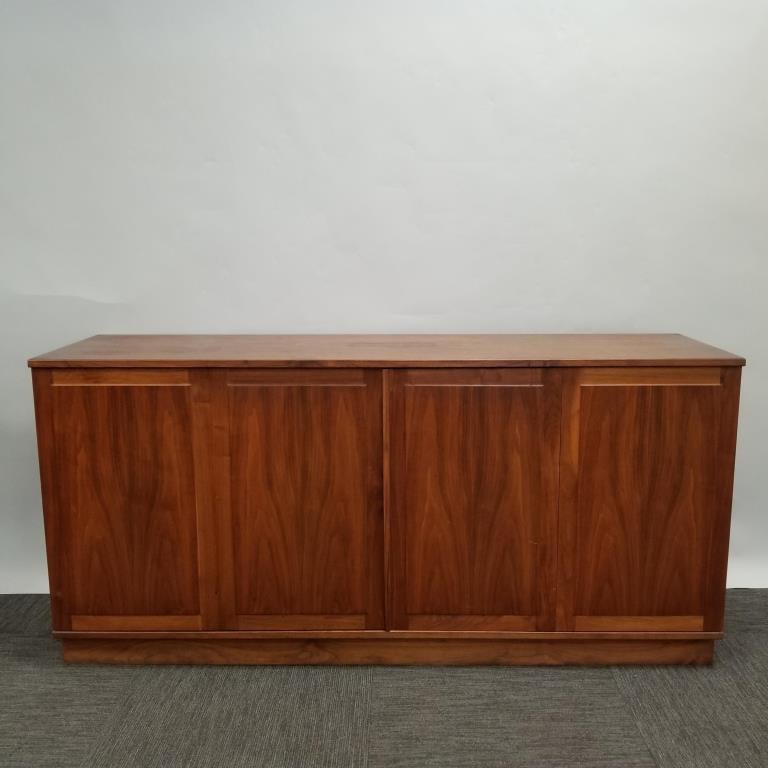 Danish teak mid-century cabinet- 32"H 67"L 18"D (1 of 15)