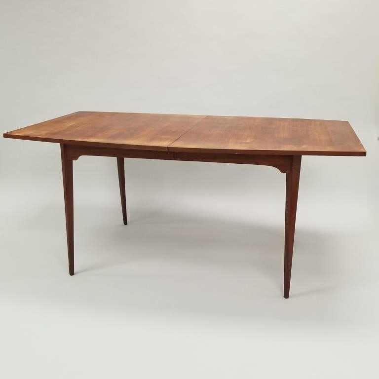 Mid-century modern walnut dining table- (finish wear to top) 29"H 65 3/4"W 40"D (1 of 16)