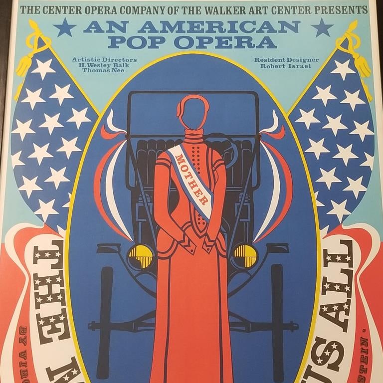 Robert Indiana "Guthrie Theatre" poster with personalized inscription & signature Jan 1967- 30 3/4"H (1 of 13)
