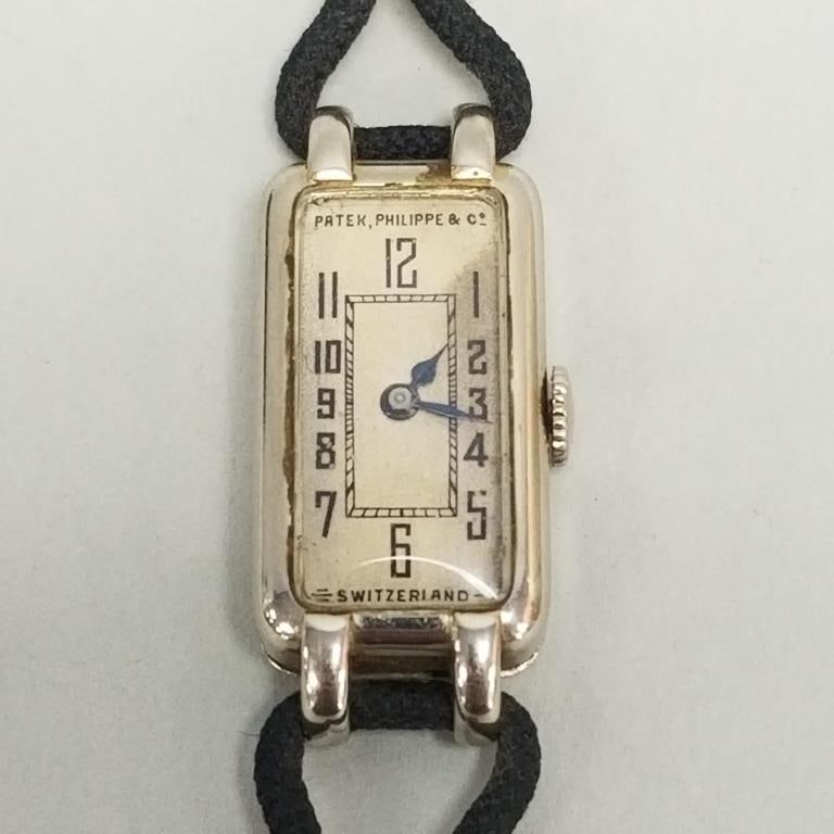 Patek Philippe 18K white gold vintage ladies watch- 10.1g total (not including movement) currently: Patek Philippe 18K white gold vintage ladies watch- 10.1g total (not including movement) currently running- No 820227- 5 7/8"L