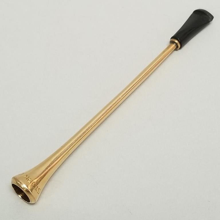 14K gold "Stork Club" cigarette holder- 5.4g total including mouthpiece- 4 1/8"L (1 of 14)