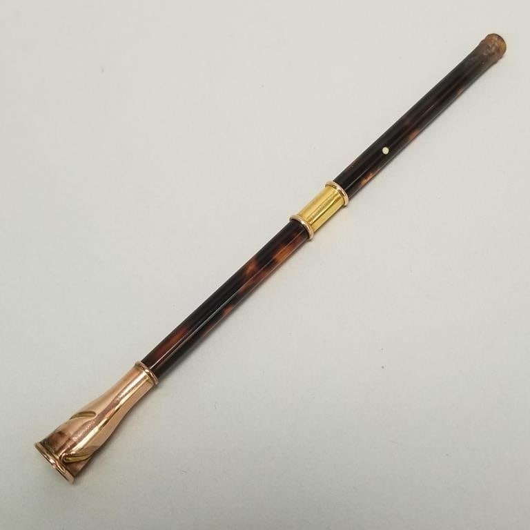 Dunhill 3 piece cigarette holder set with tested low karat gold mounts in Dunhill leather case- 3 (1 of 15)