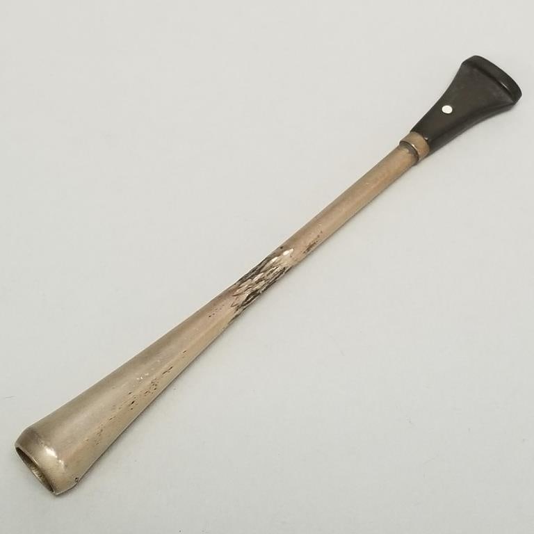 Dunhill sterling silver cigarette holder w/ case- 1 3/8"H 4"L 3 3/8"W case (1 of 12)