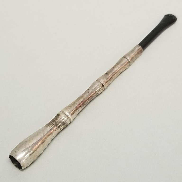 Dunhill sterling silver Germany ejector cigarette holder- 5 3/8"L (1 of 11)