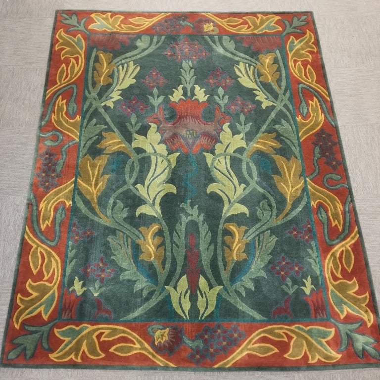 Contemporary Stickley William Morris style English Garden pattern wool rug- 8' x 10' (1 of 13)