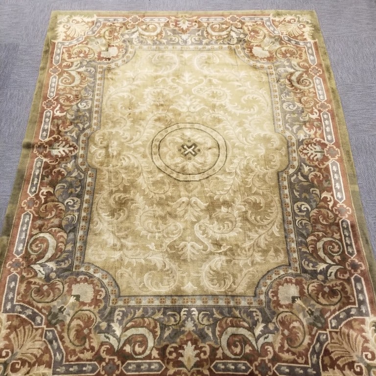 Contemporary 100% wool pile rug- made in India- 9' 1" x 11' 9" (1 of 12)