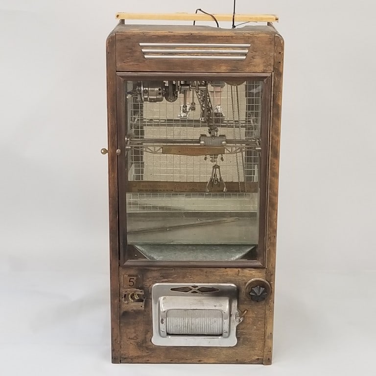 Coin operated Electro Hoist tower crane machine- (needs restoration, not currently working) 44 1/2"H (1 of 16)
