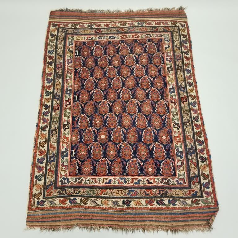 Vintage Persian handmade oriental rug- 6'1" x 4'2" (1 of 10)