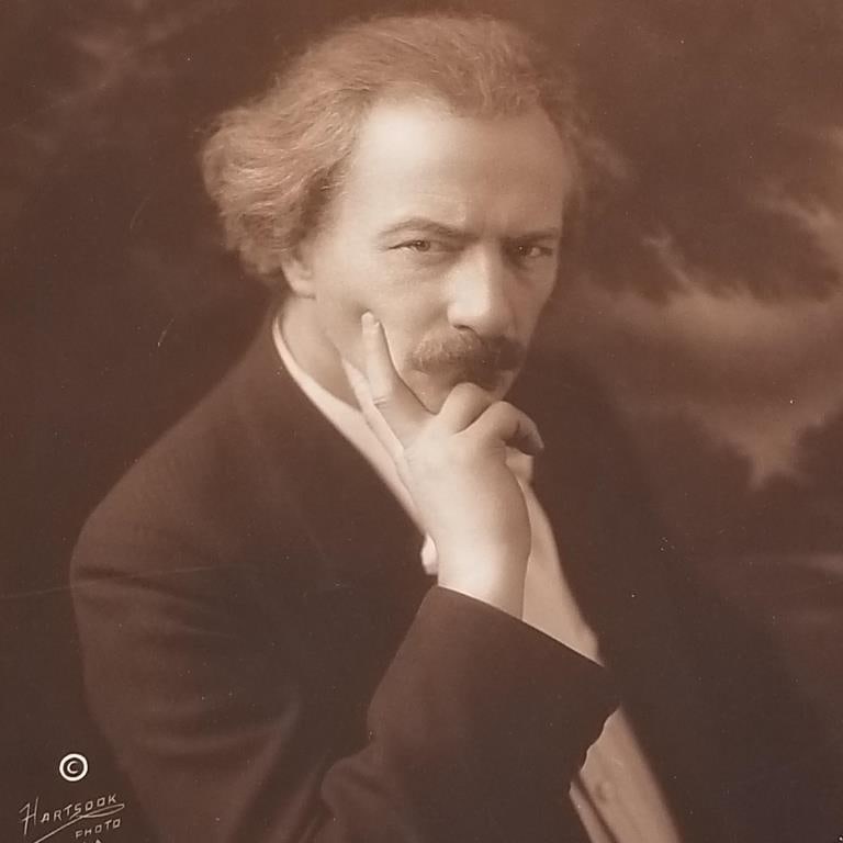Vintage Paderewski half length portrait photo- signed on mount- Hartsook Photo S.F- L.A. (shows some (1 of 7)