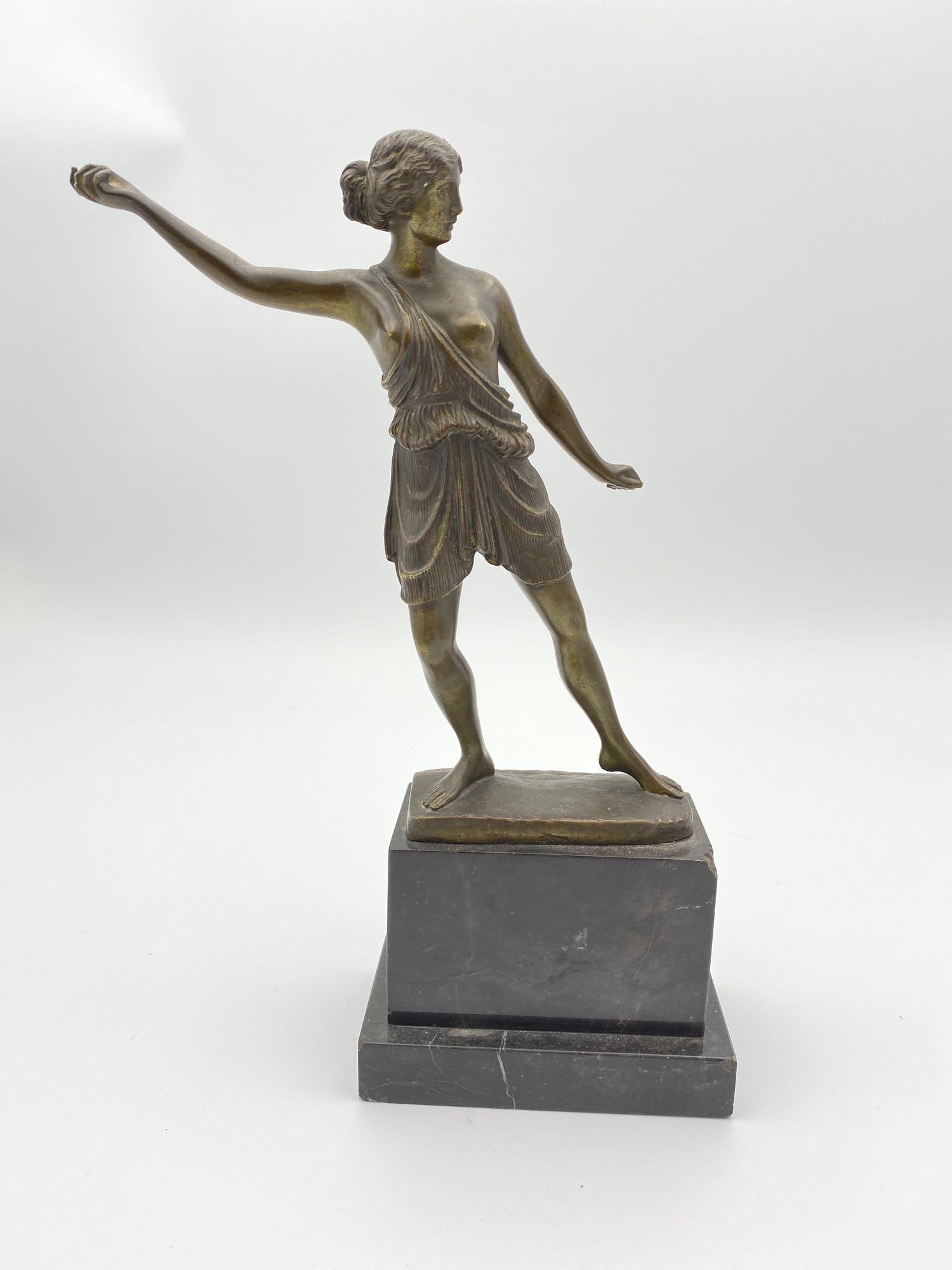 Bronze Goddess Diana on Marble Base (1 of 9)