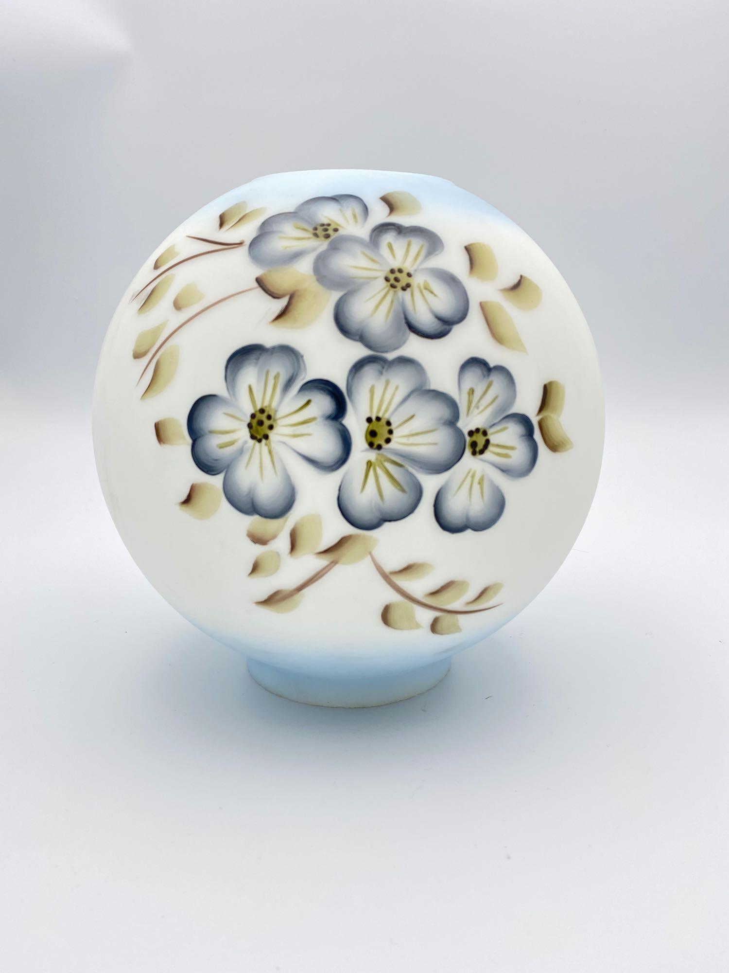 Hand Painted Hurricane Lamp Globe (1 of 5)