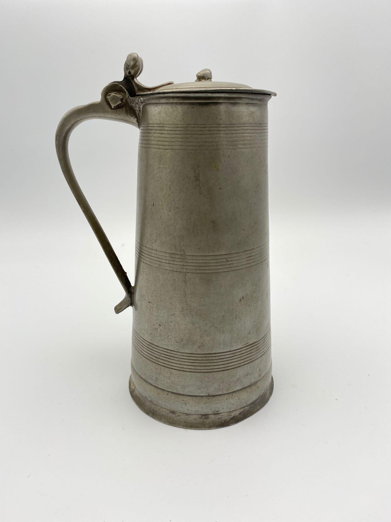 18th -19th c Pewter Flagon (1 of 14)