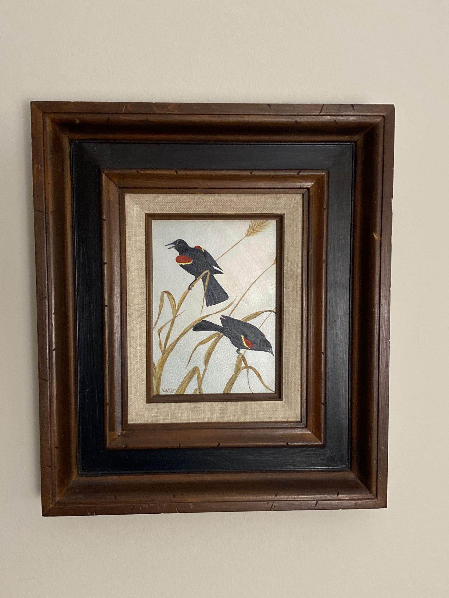 Ann Ward Signed Original Painting "Red Winged (1 of 6)