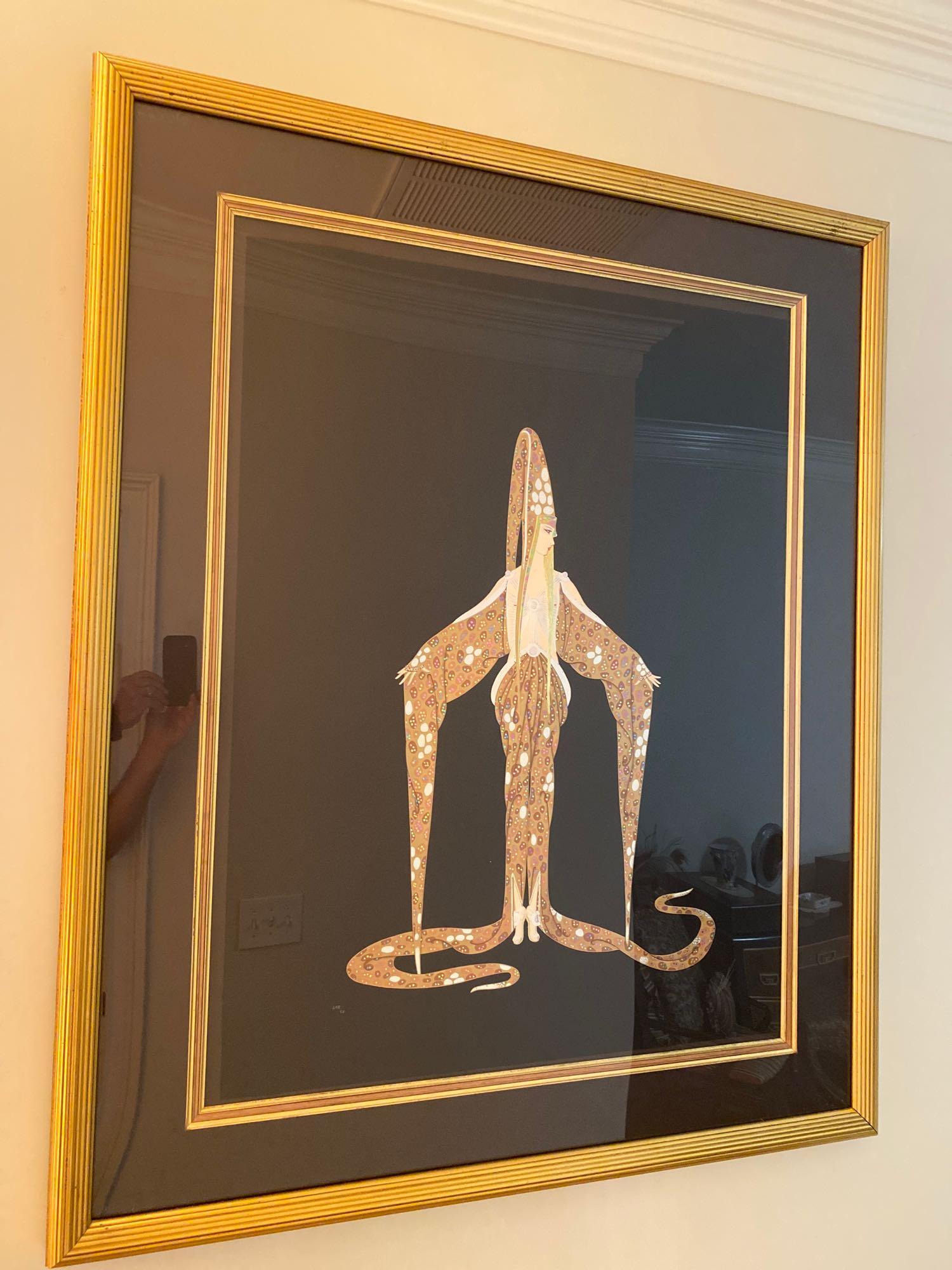 Erte (1892-1990) Limited Edition Hand Signed Serigraph (1 of 5)