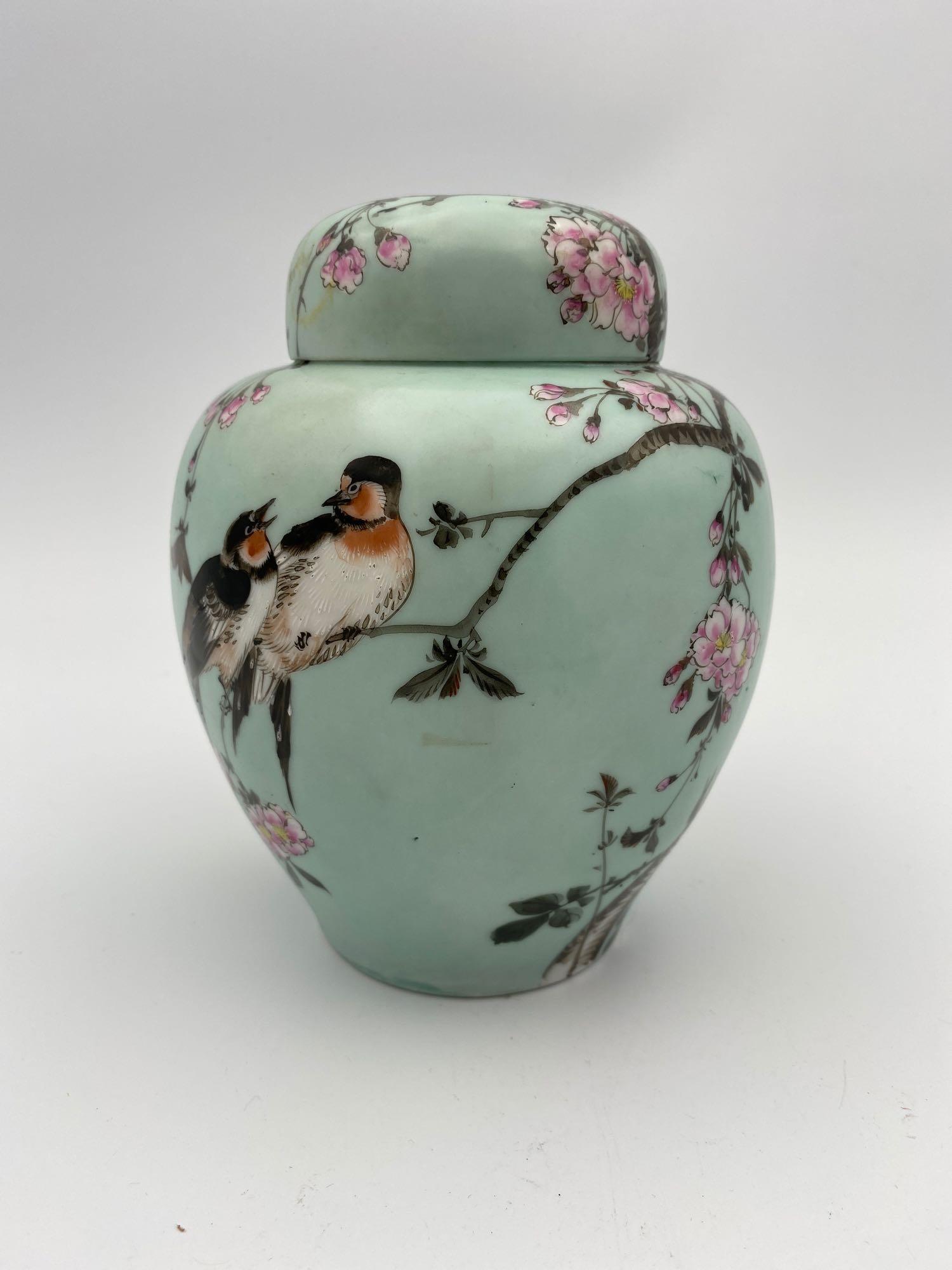 Antique Chinese Cherry Blossom and Swallow Ginger Gar (1 of 7)