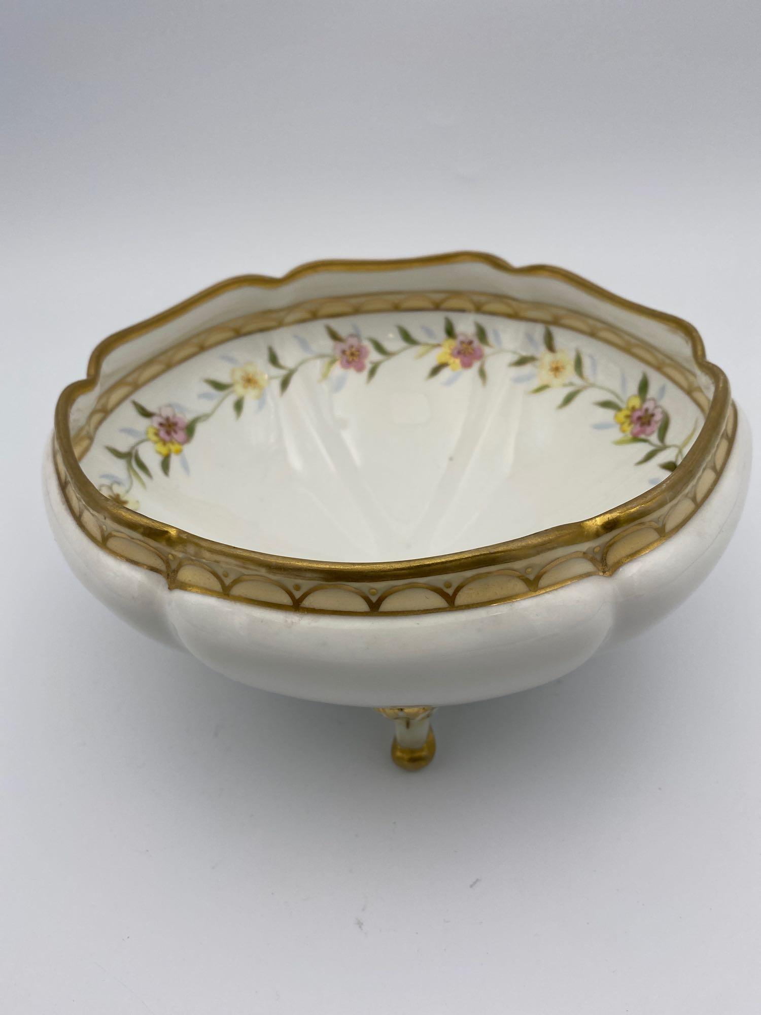 Nippon Footed Vanity Bowl: 7.5"