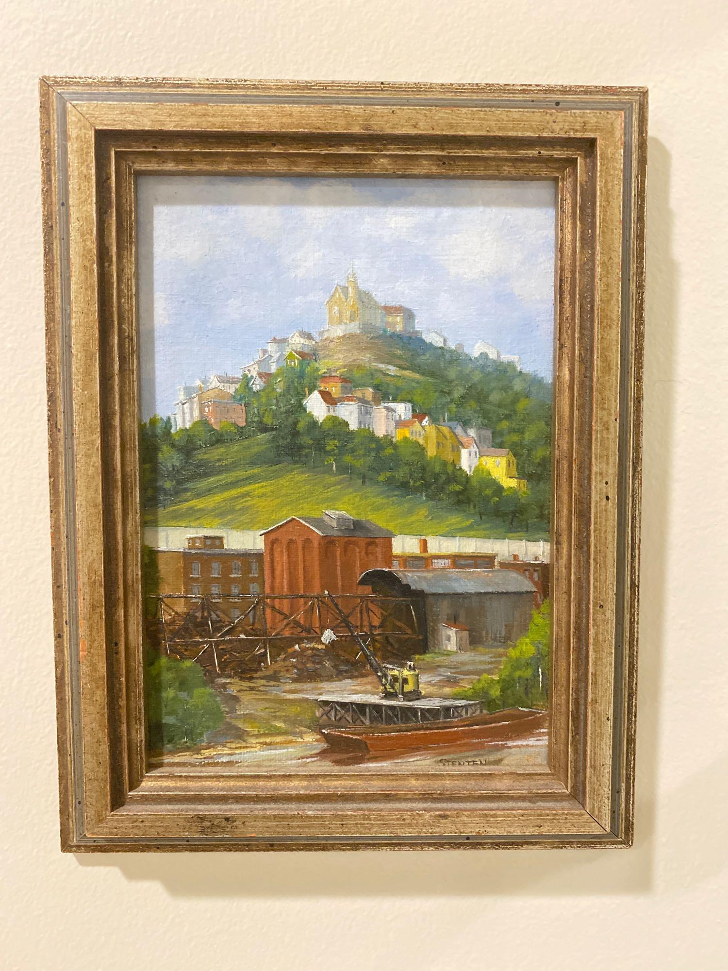 Original Oil Painting by Stan Stenten - Industrial (1 of 4)
