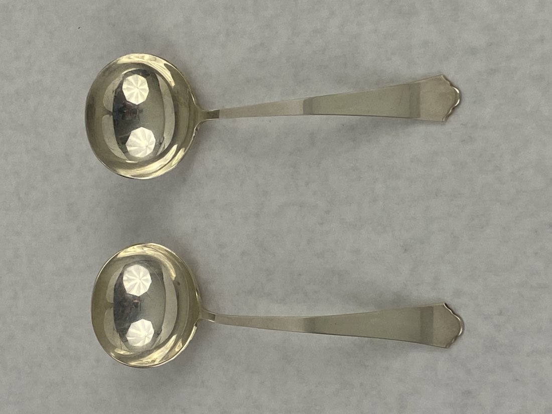 Sterling Silver Sauce Ladle Pair (1 of 4)