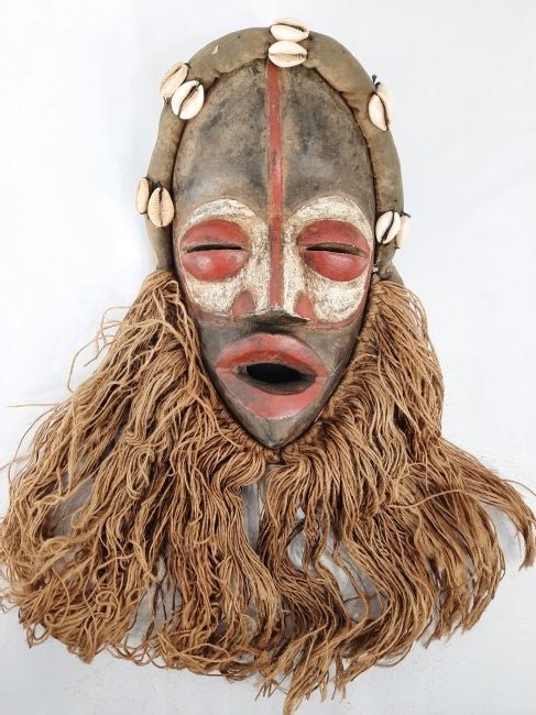 African HAND CARVED Wood Ngere Tribe Mask (1 of 7)