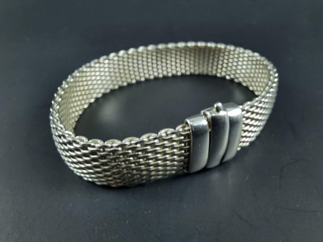 Women's Elegant Sterling Silver Bracelet (1 of 4)
