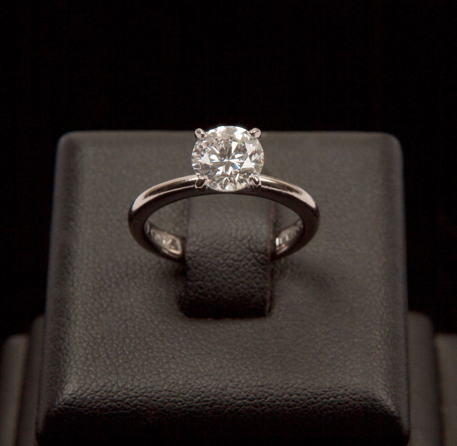 Canturi 18ct WhiteGold Diamond Engagement & Wedding Set: CANTURI 18ct White Gold Solitaire Engagement Ring with Round Brilliant Cut Diamond, Total Stone Weight = 1.52ct Estimated and Matching Wedding Ring with 36 Round Brilliant Cut Diamonds Total Stone Wei