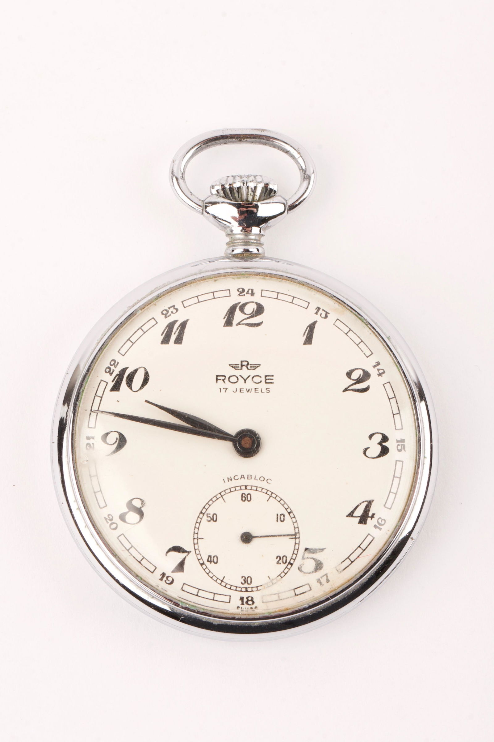Royce 17 Jewels Incabloc Pocket Watch