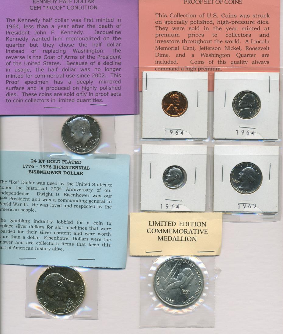 Seven Assorted U.S.A. Collector Coins (1 of 2)