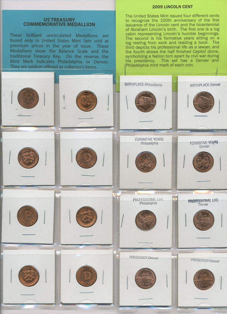 Sixteen (16) U.S.A. Collector Pennies - Mint Condition (1 of 2)