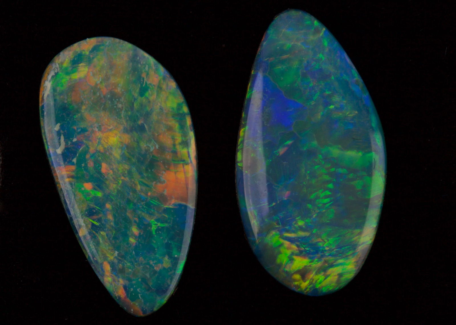 Two Lightning Ridge Australian Opal Doublets (1 of 2)