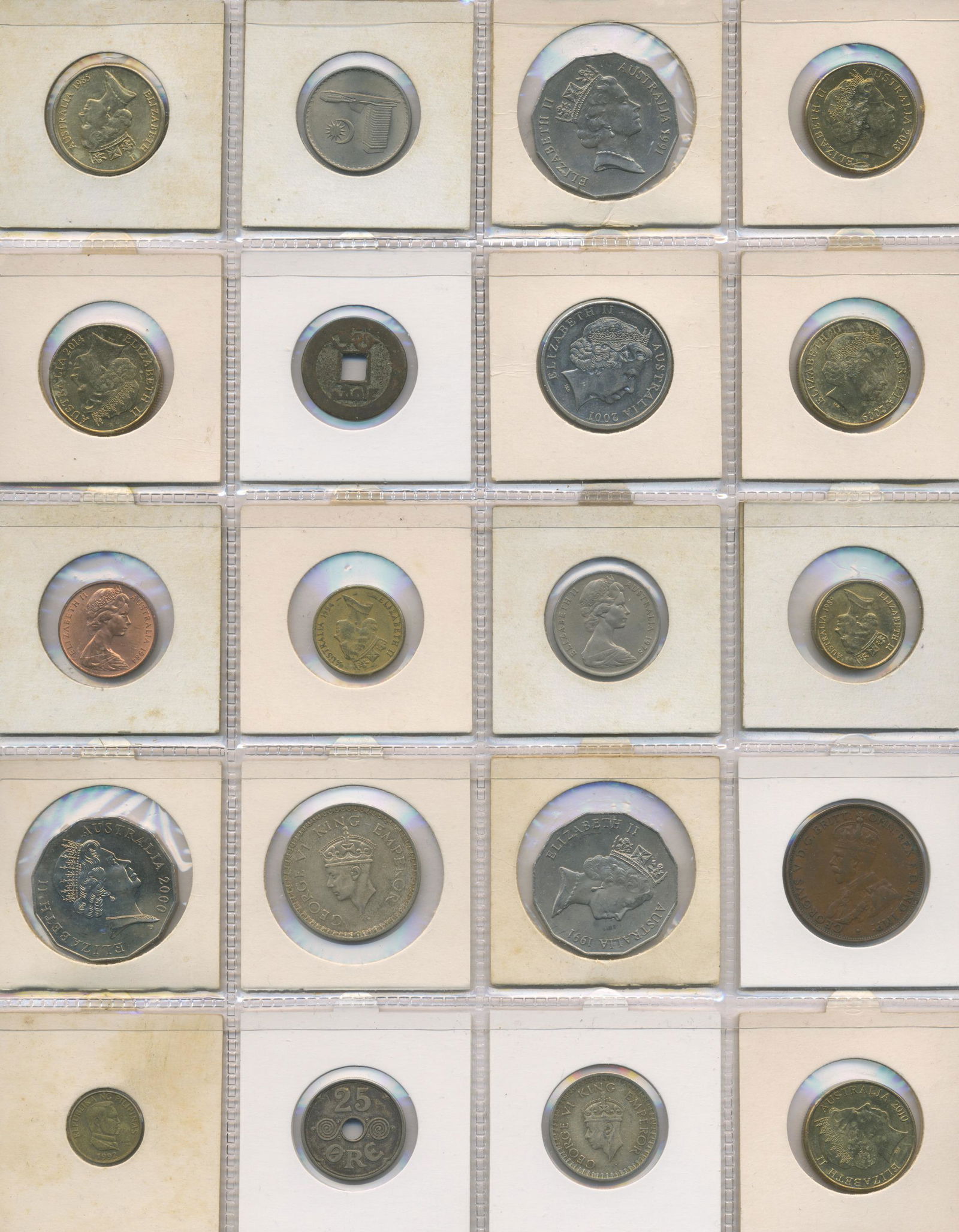 Twenty Assorted World Coins (1 of 2)