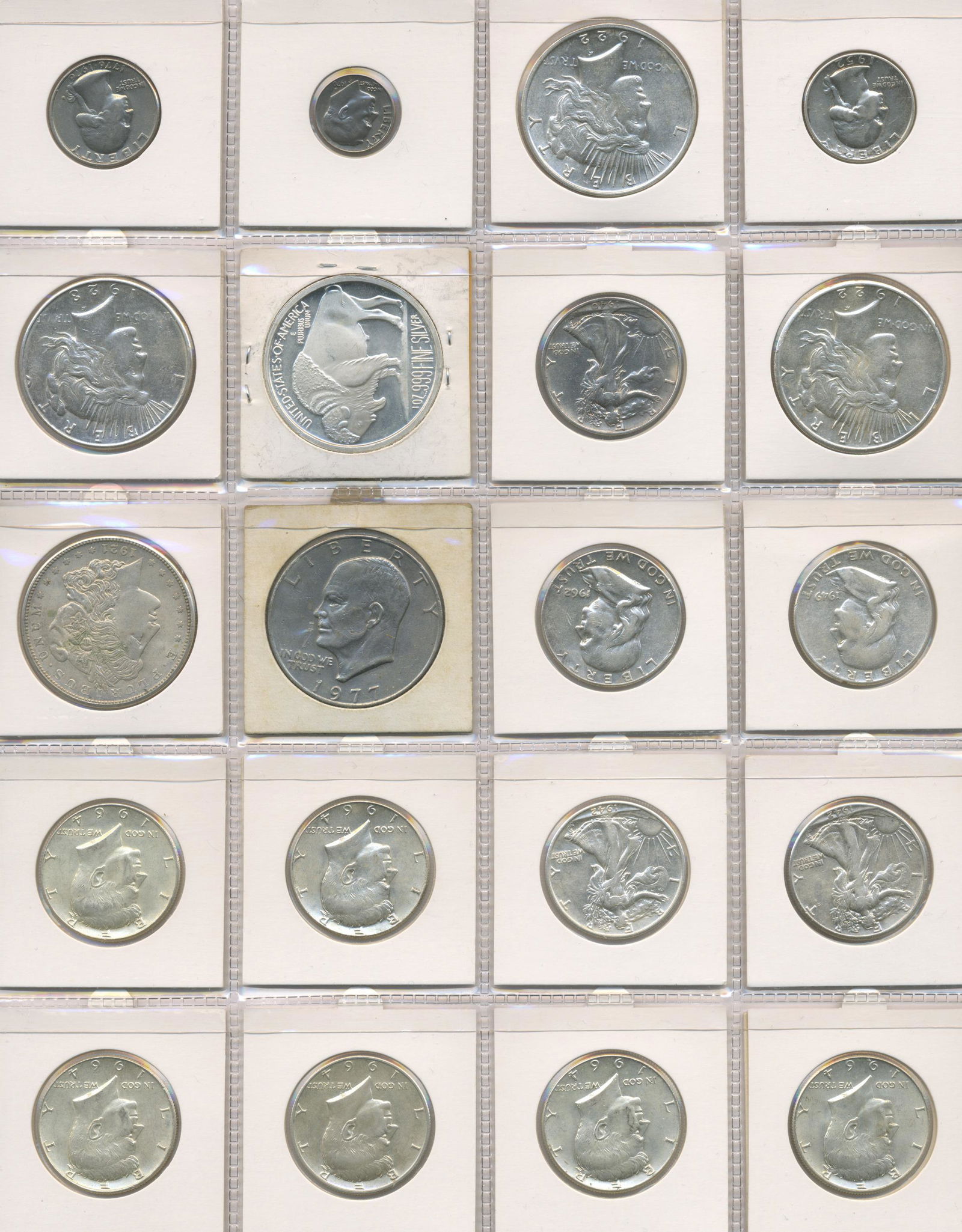 Twenty Assorted U.S.A. Coins incl. 999 Fine Silver (1 of 2)