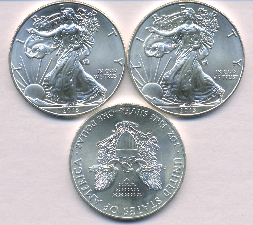 Three Unites States of America Silver Ounces (1 of 1)