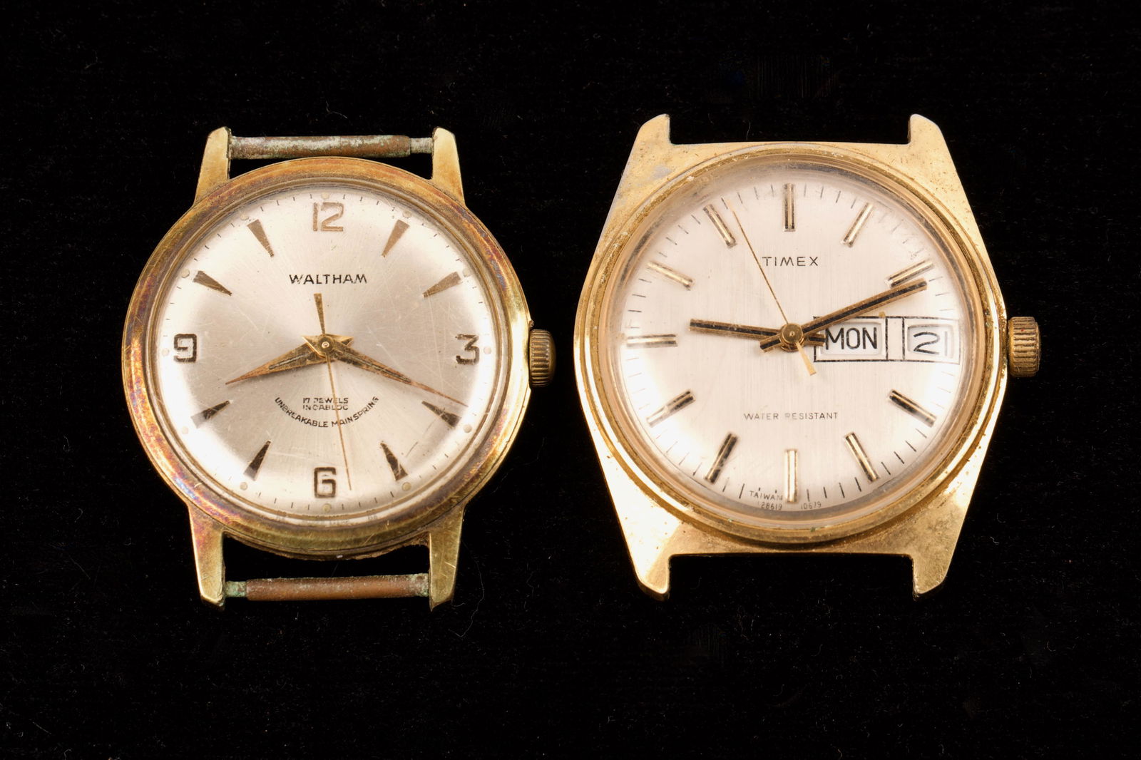 Two c1970s Wrist Watches Waltham & Timex (1 of 2)
