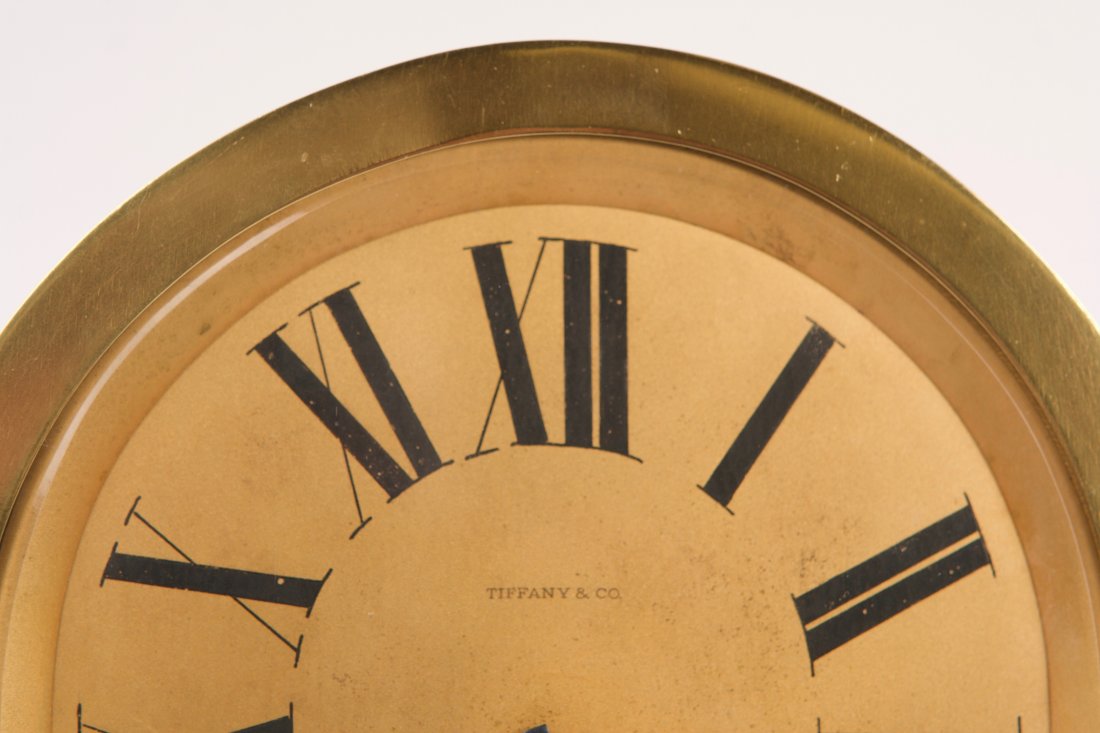 Solid Brass Tiffany Electric Clock (1 of 5)