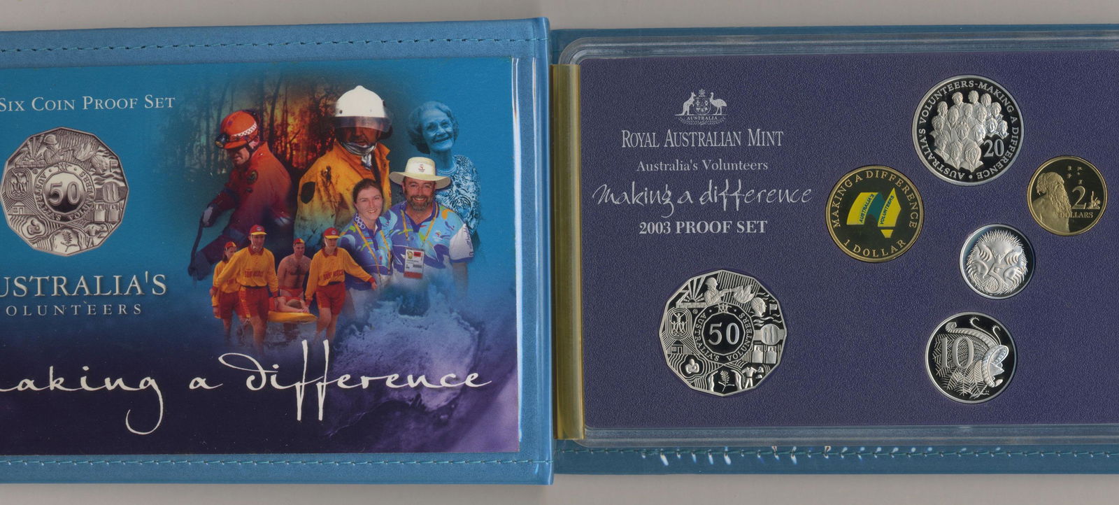 2003 Six-Coin Proof Set - Australian Volunteers (1 of 5)