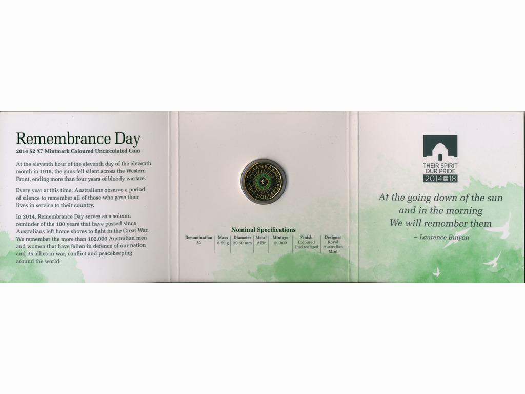 2014 Australian Coloured Two Dollar Coin (1 of 2)