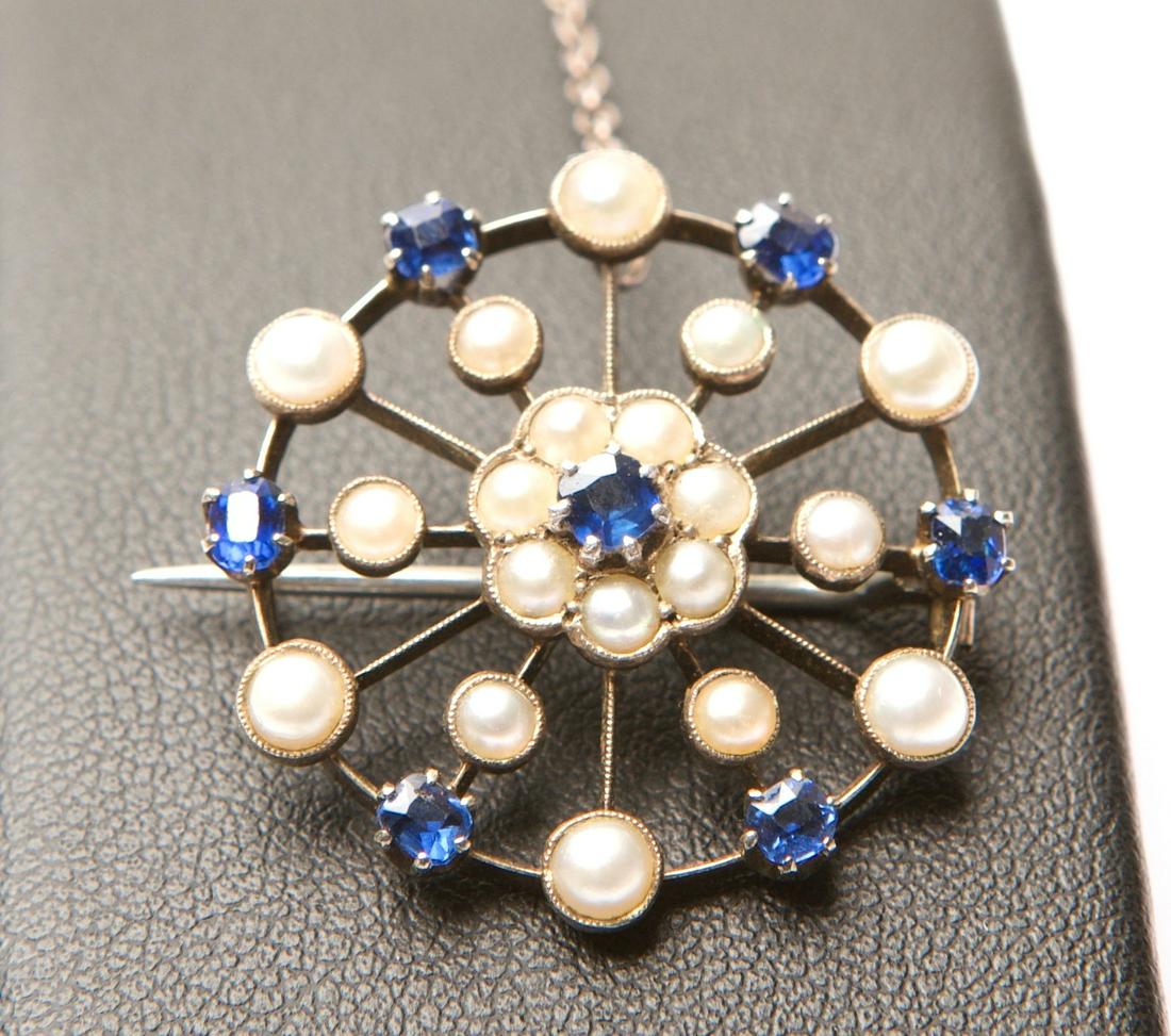 Art Nouveau Sterling Silver Brooch (1 of 4)