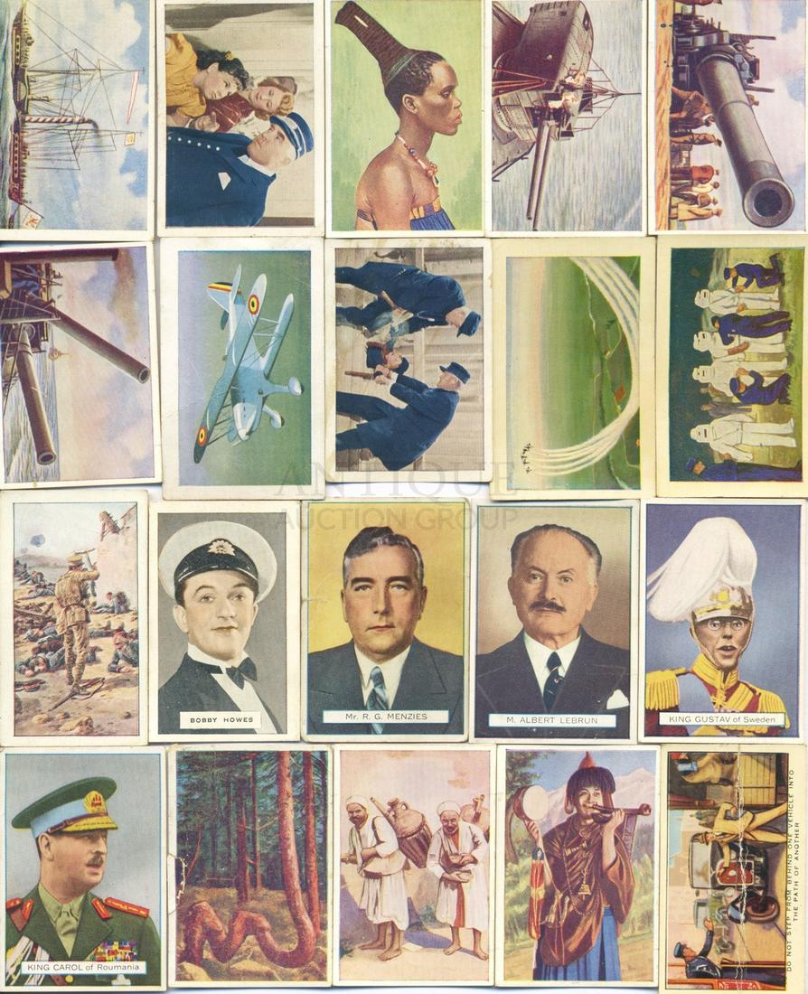 Sixty Six (66) Picture Cards: Sixty Six (66) Early Picture Cards including depicting various scenes, personalities from the Silver Screen and Stage, sportspeople, and top of the line new aircraft. Stars of British Films by Grey's 