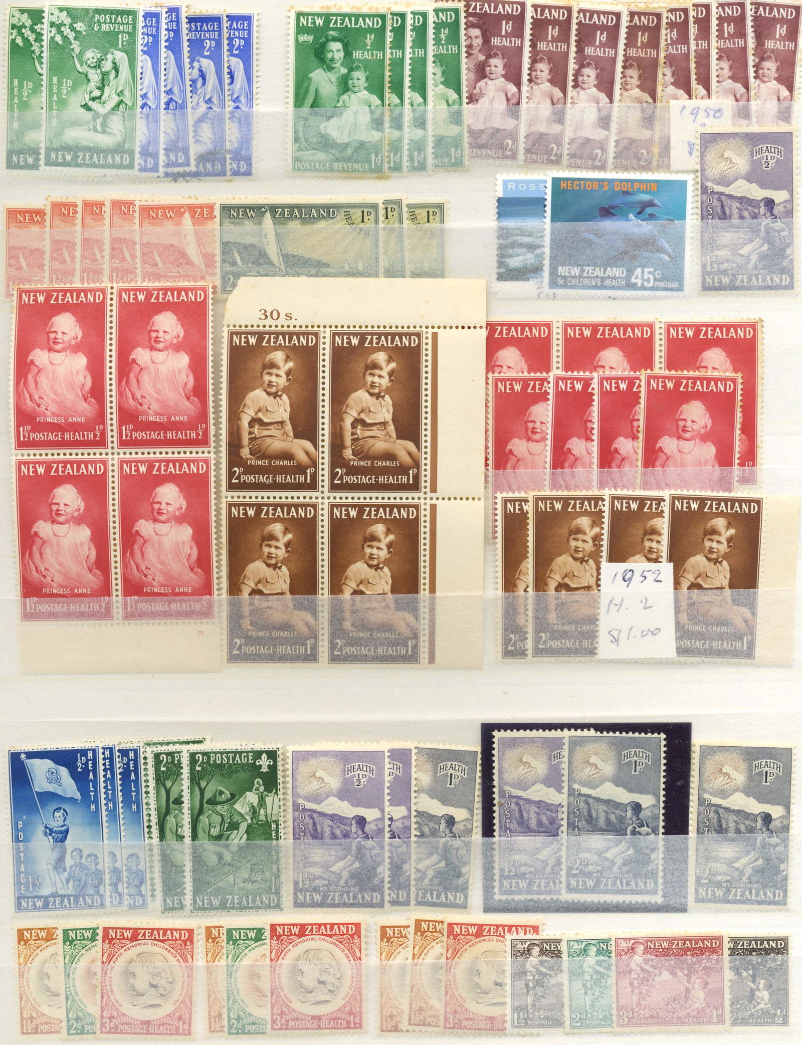 150+ Vintage New Zealand Stamps (1 of 3)