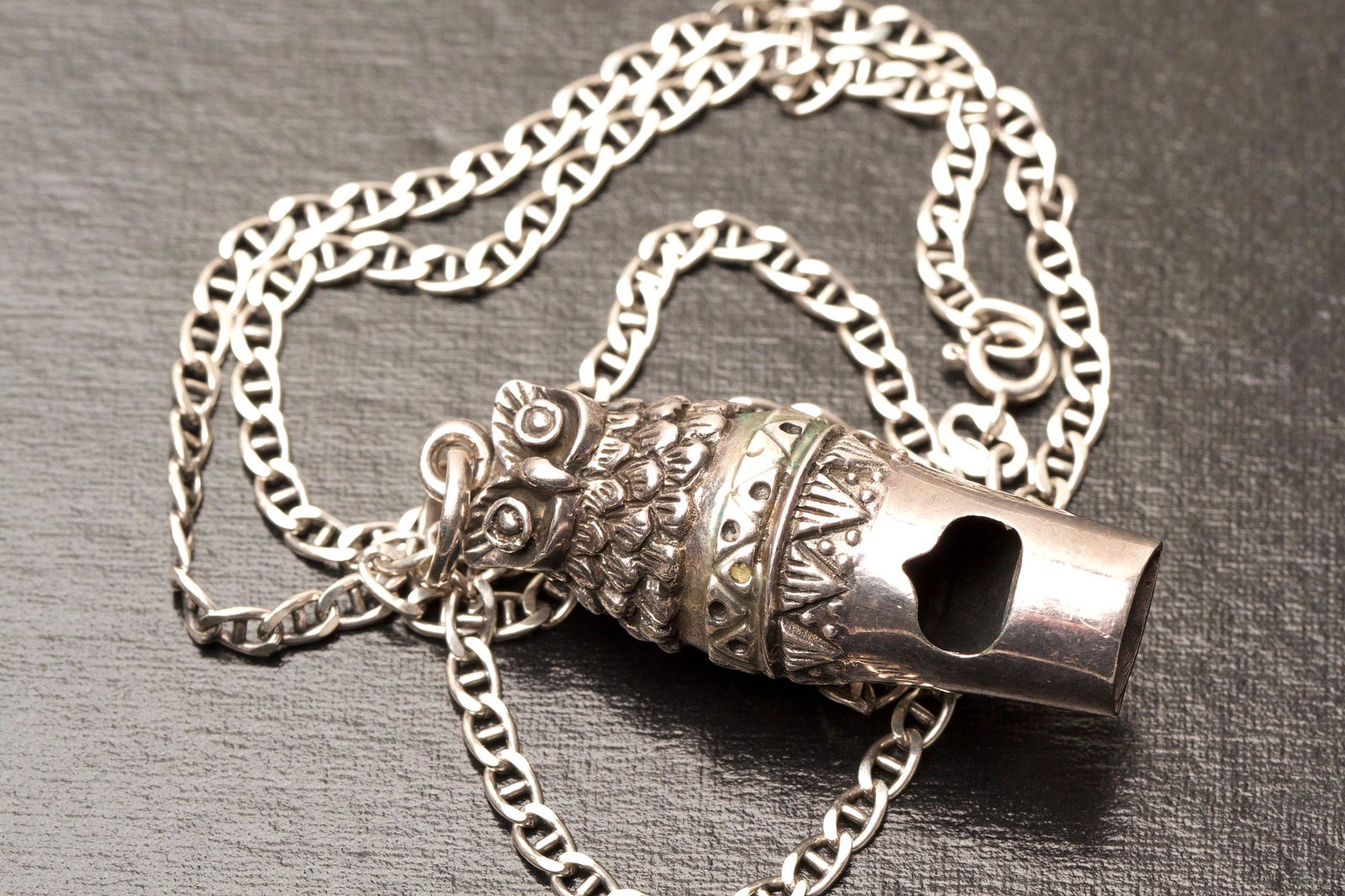 Sterling Silver Whistle of the Owl (1 of 3)